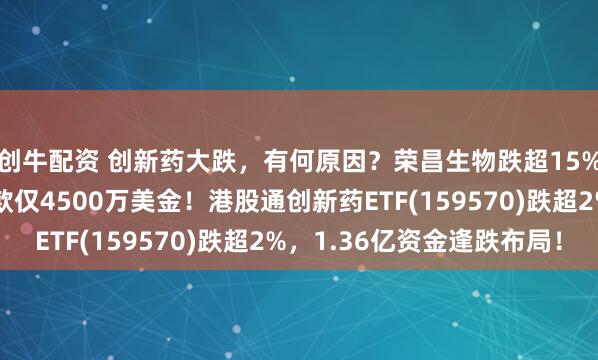 创牛配资 创新药大跌，有何原因？荣昌生物跌超15%，泰它西普BD首付款仅4500万美金！港股通创新药ETF(159570)跌超2%，1.36亿资金逢跌布局！
