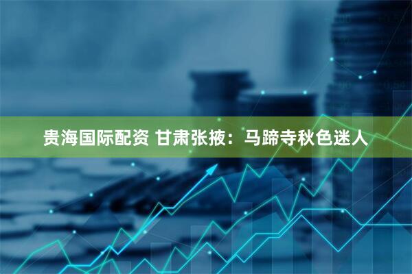 贵海国际配资 甘肃张掖：马蹄寺秋色迷人